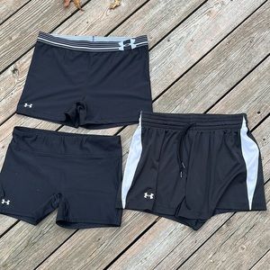 3 Under Armour exercise shorts for 1 price M